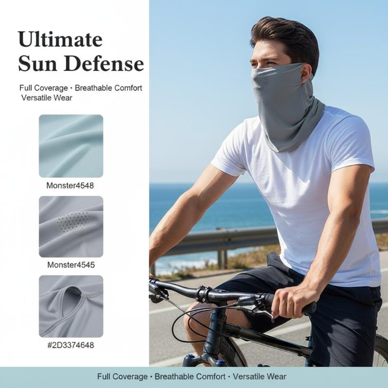 Neck Gaiter Face Cover - Ice Silk Face Cover UV Protection