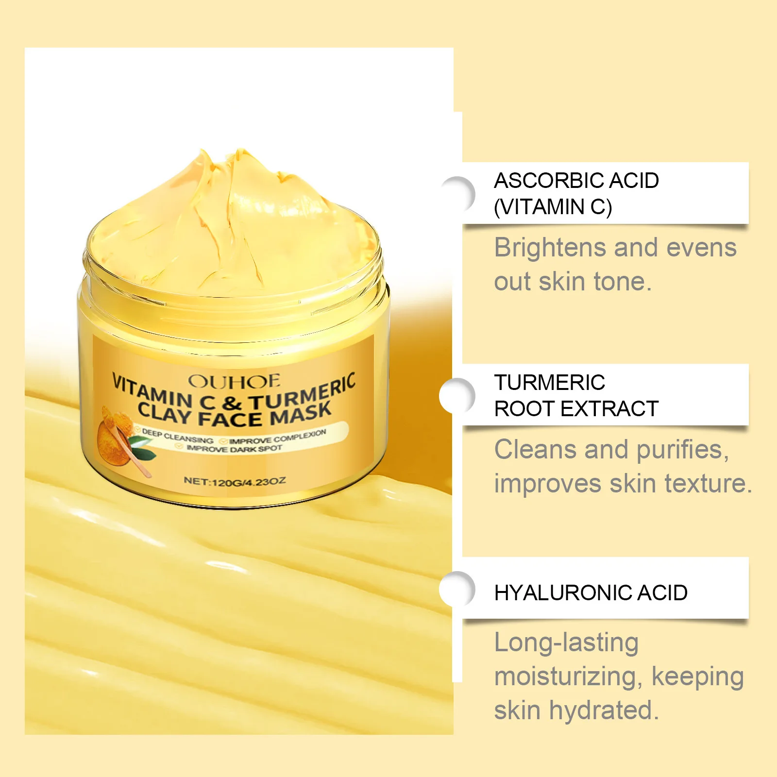 Vitamin C Turmeric Mud Mask Ex - Dust Mask Construction ulasan dan harga