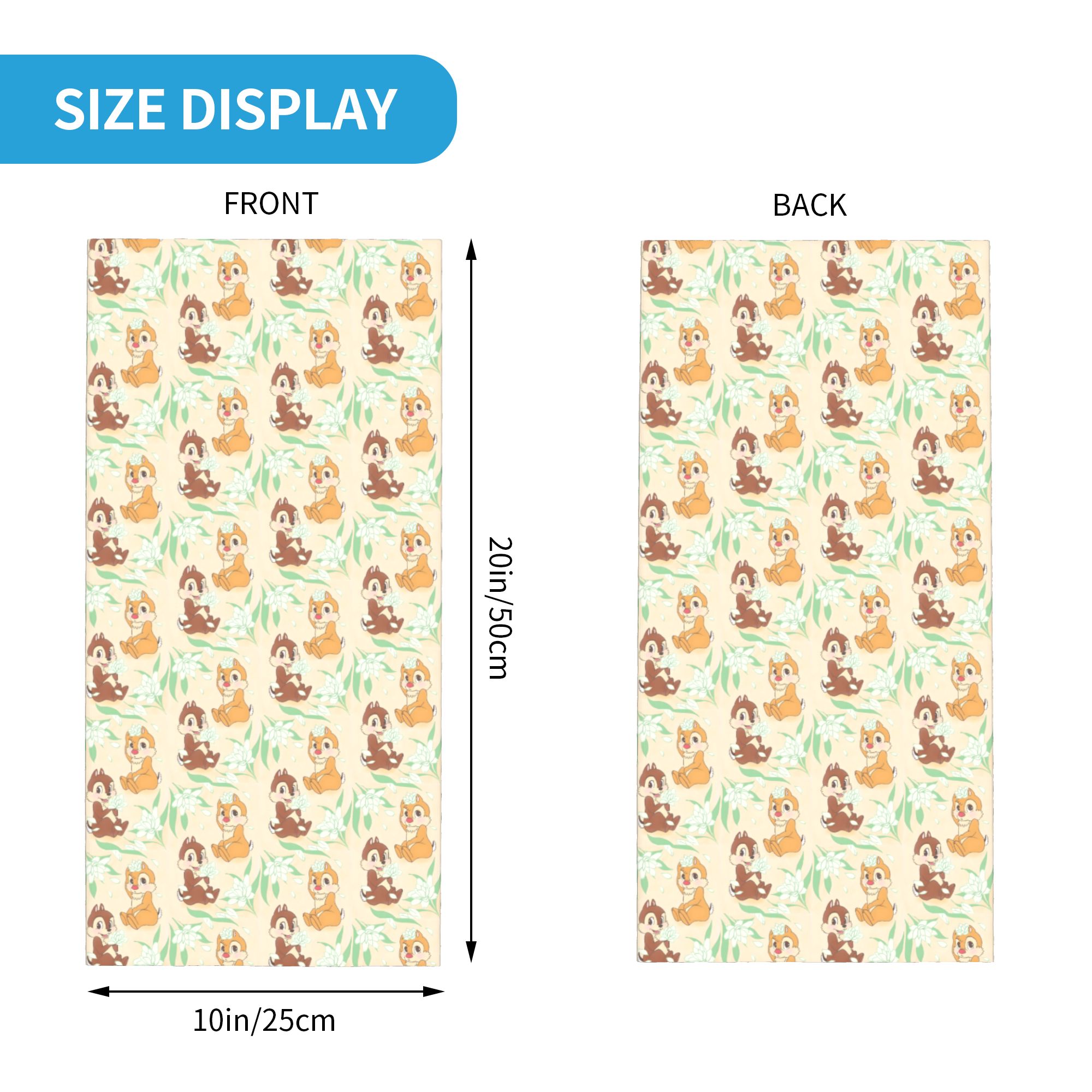 Custom Cute C-Chip And D-Dale  - Neck Gaiter Face Cover ulasan dan harga