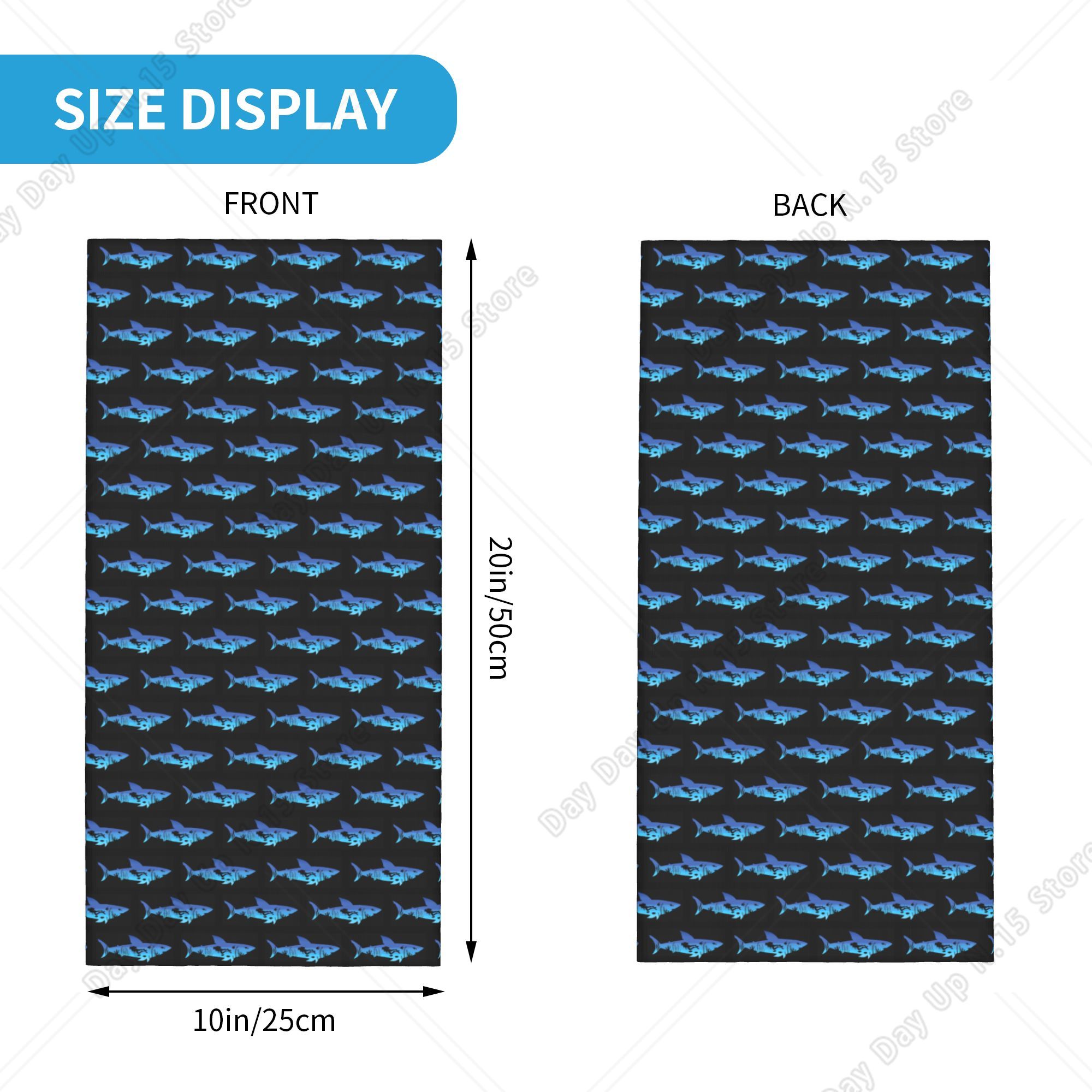 Shark Scuba Diving Bandana Nec - Neck Gaiter Face Cover ulasan dan harga